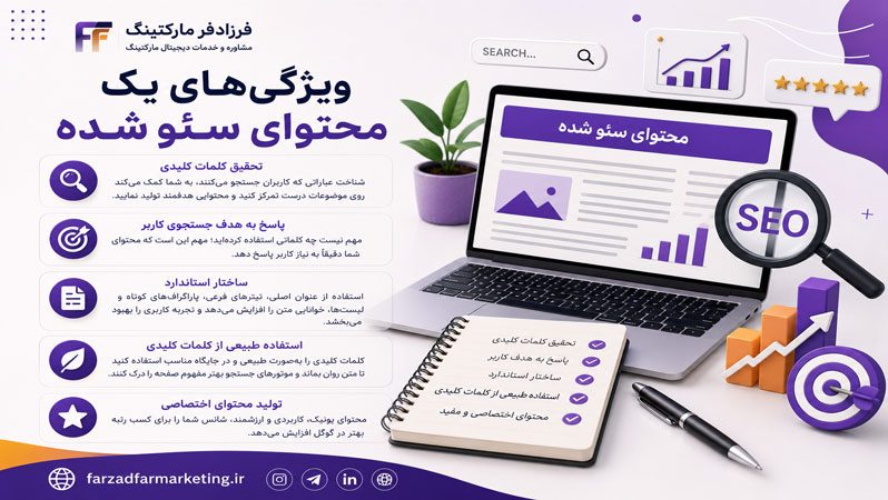 ویژگی‌های یک محتوای سئو شده