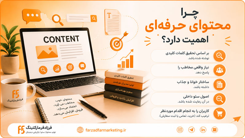 چرا محتوای حرفهای اهمیت دارد؟