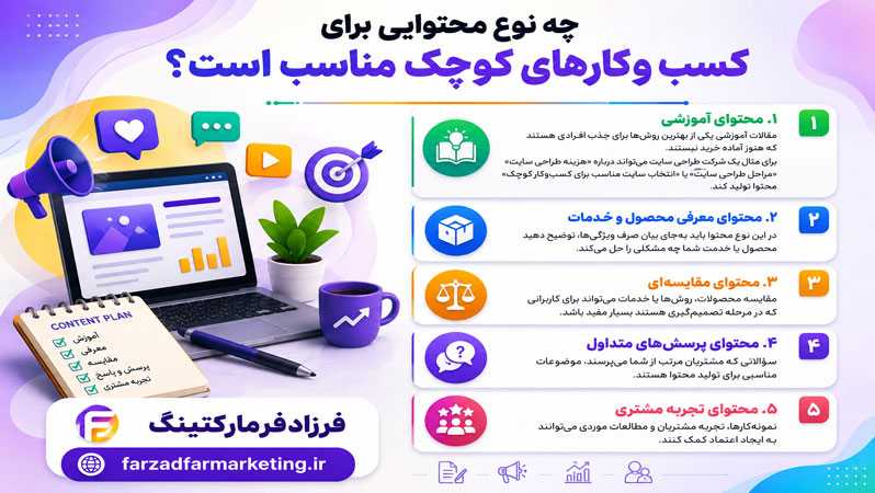 چه نوع محتوایی برای کسب‌وکارهای کوچک مناسب است؟ 